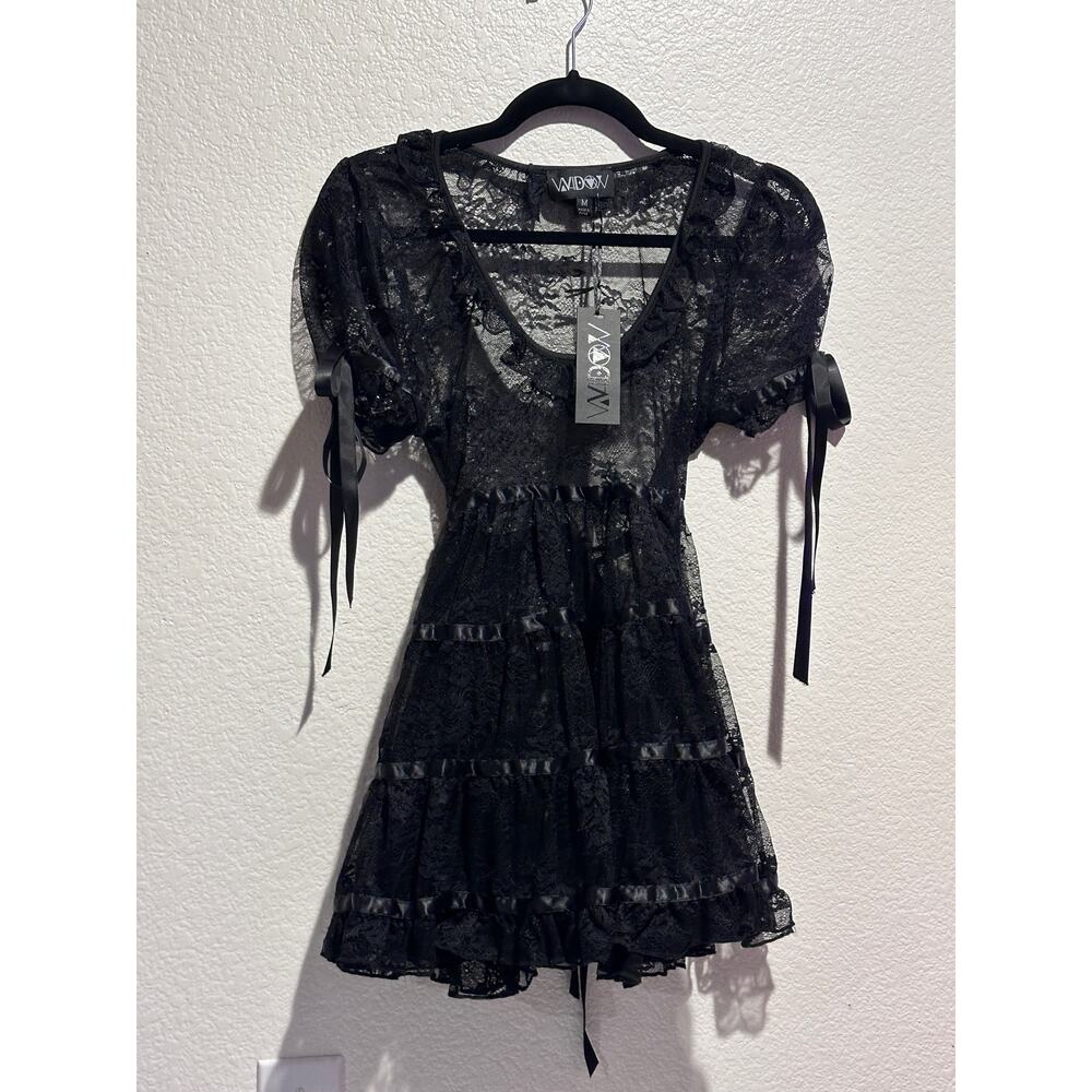 Widow Dolls Kill Lace Babydoll Dress